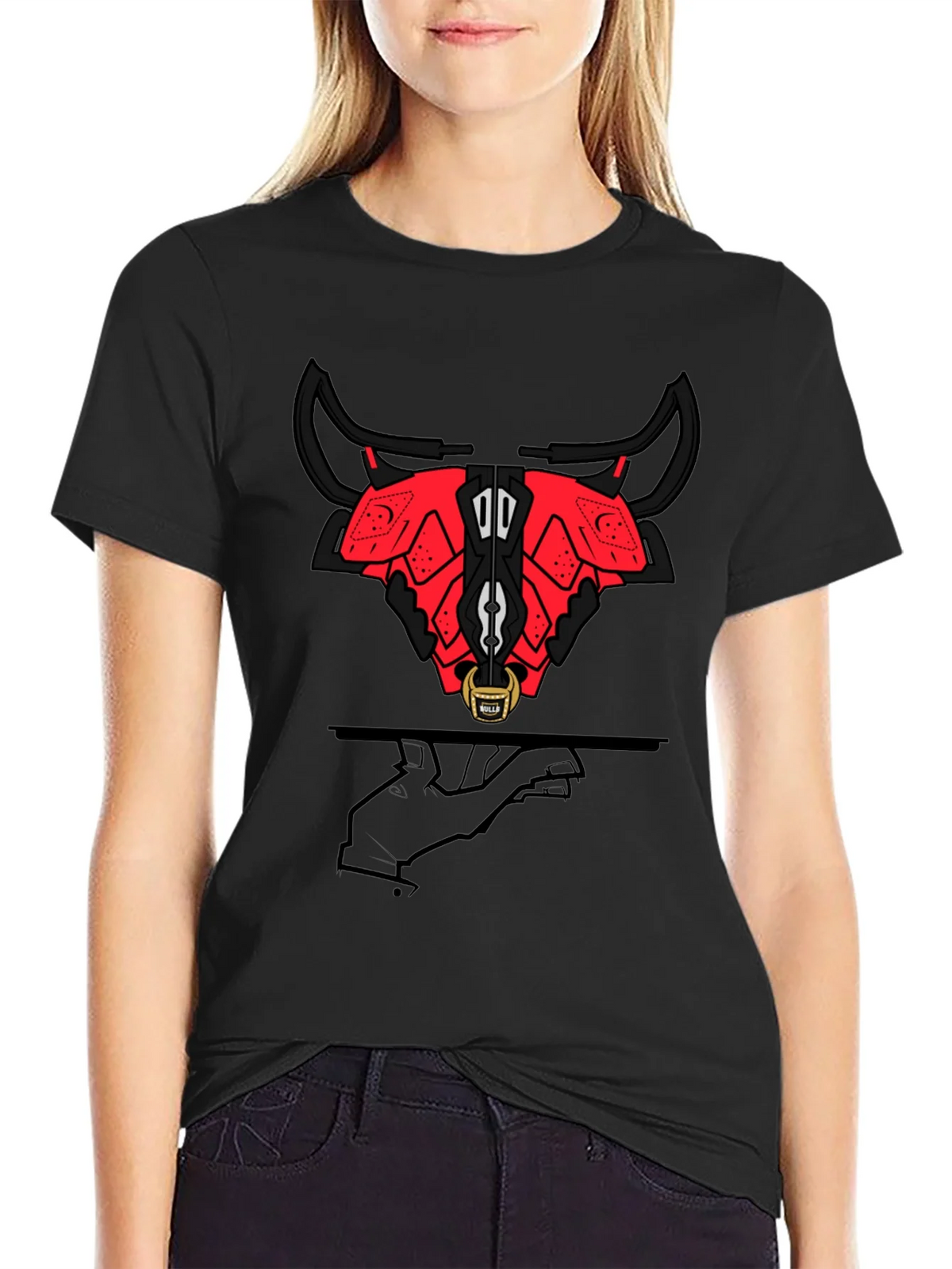 Stylized Bull Graphic Tee - Modern Urban Fashion product image 2