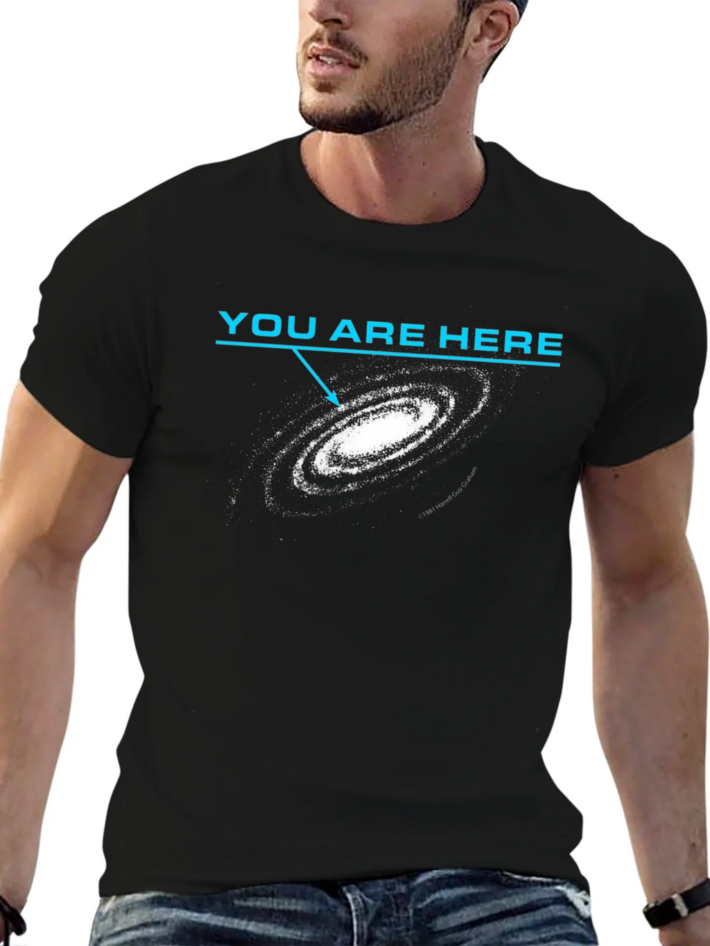 You Are Here Galaxy Graphic T-Shirt product image 6