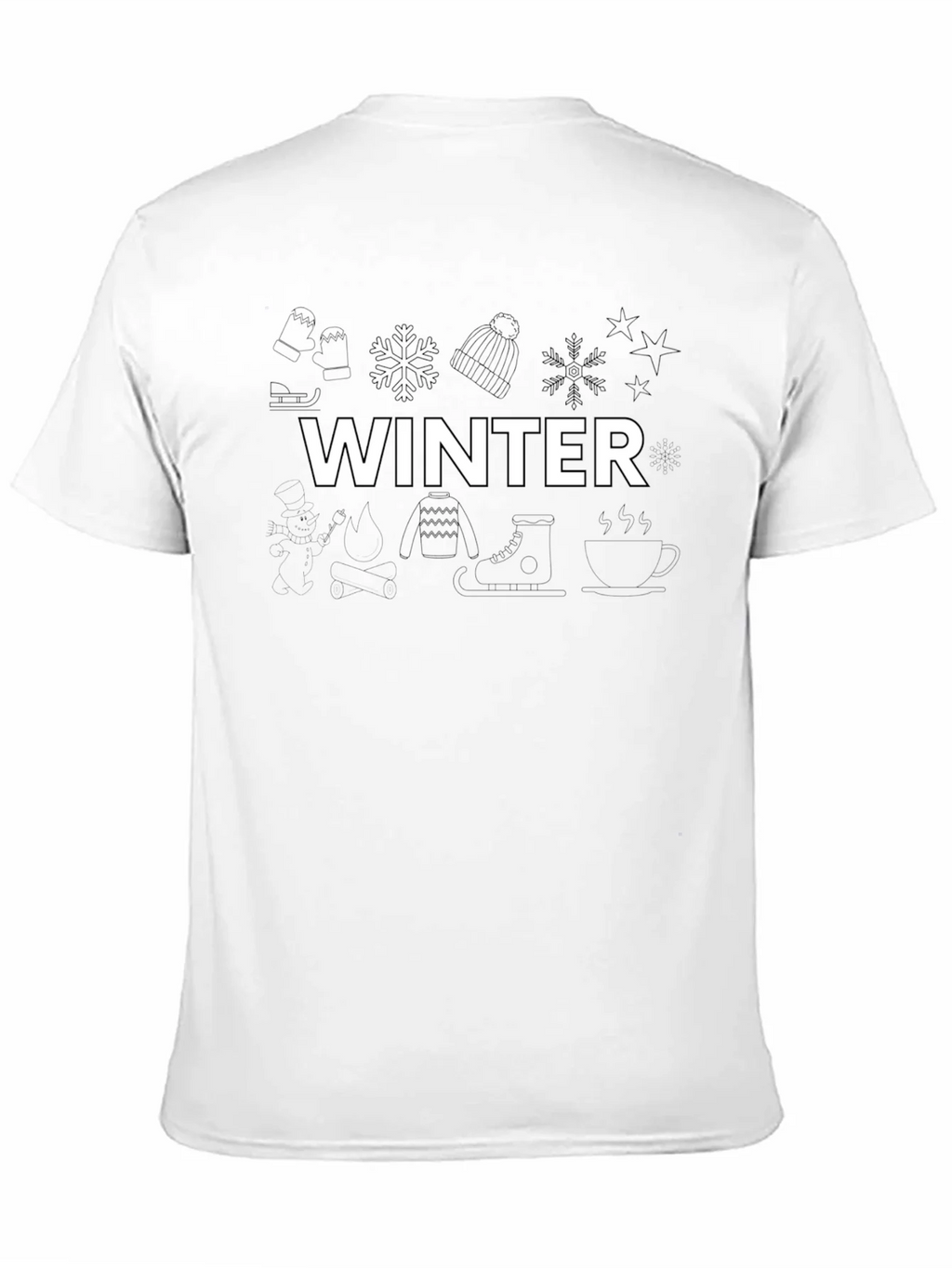 Winter Graphic Black T-Shirt product image 10
