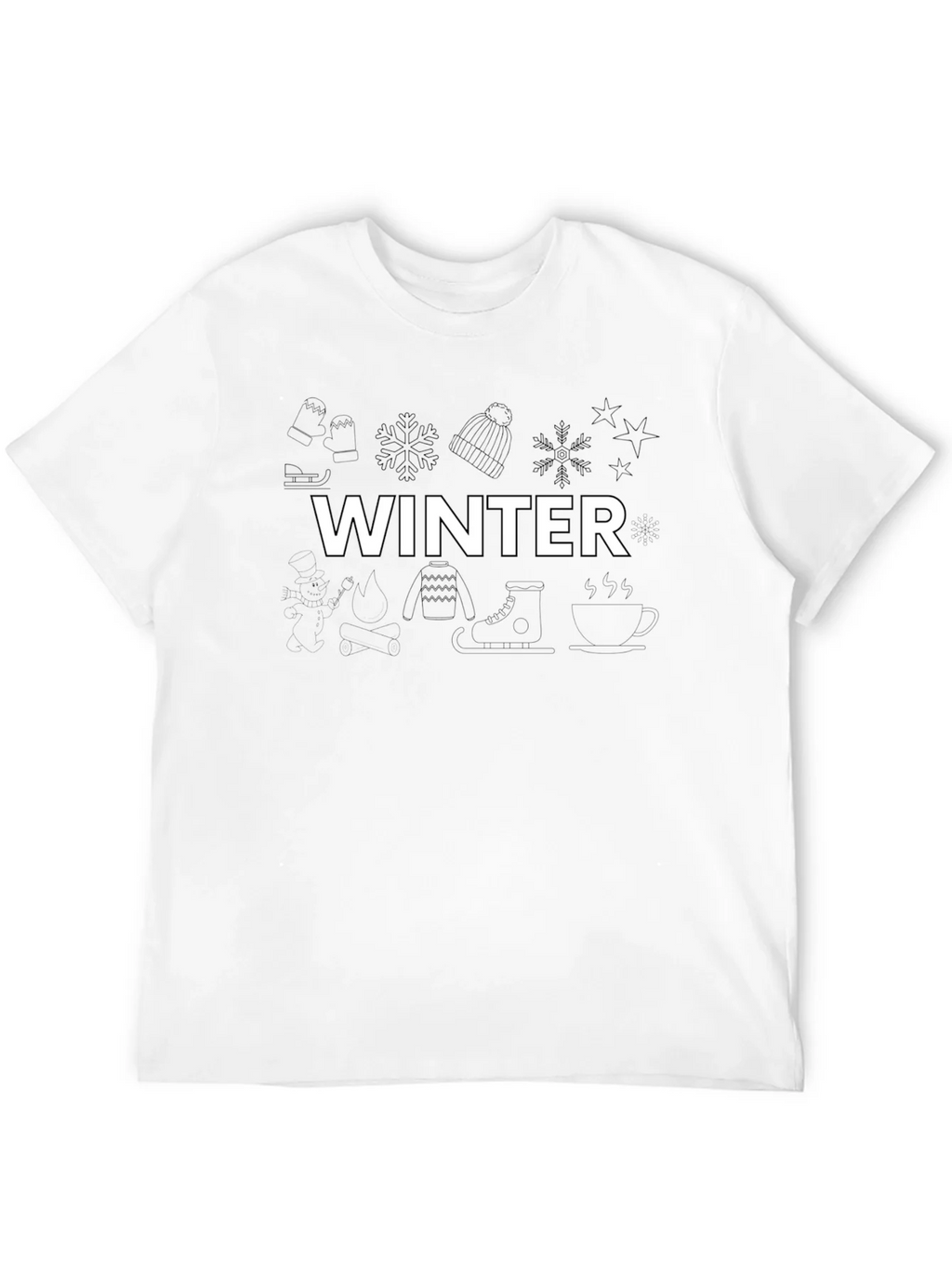 Winter Graphic Black T-Shirt product image 11
