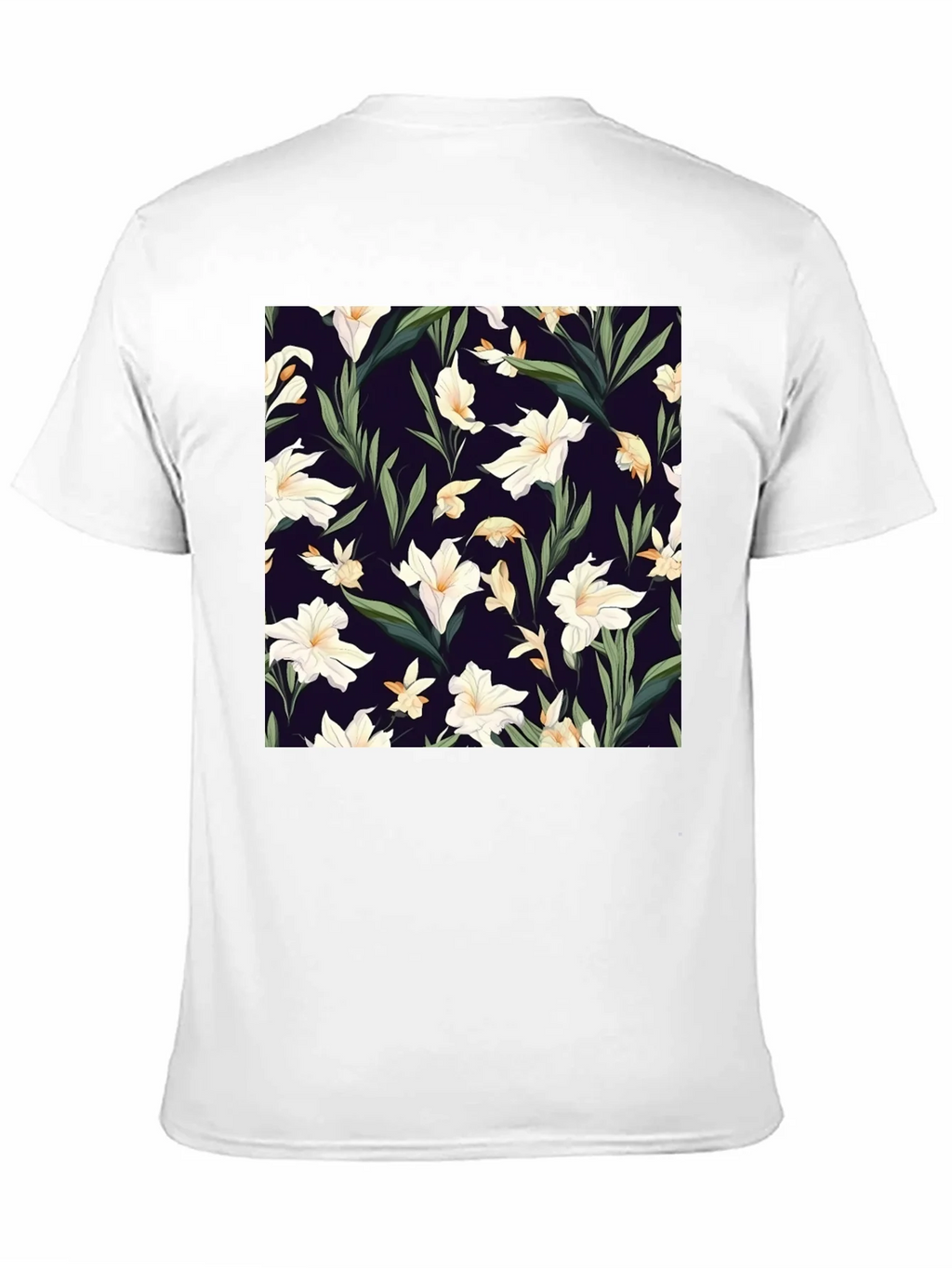 Floral Patterned Black T-Shirt product image 9