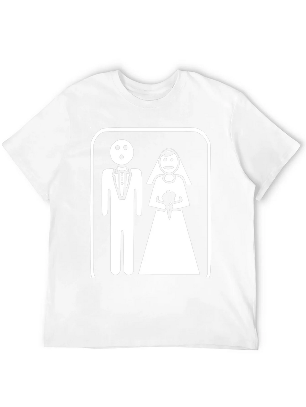 Funny Wedding T-Shirt - Bride & Groom Pictogram product image 10