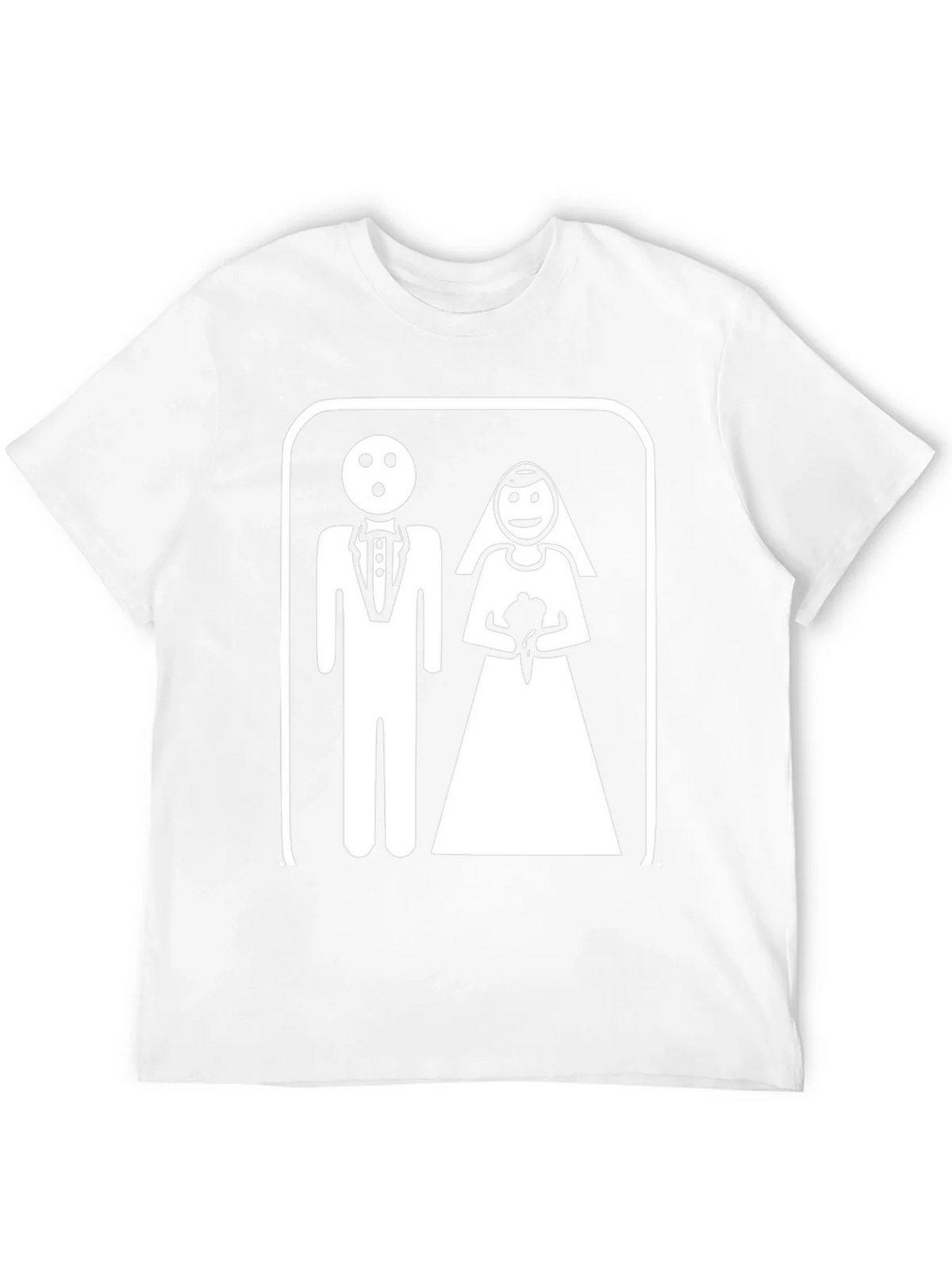 Funny Wedding T-Shirt - Bride & Groom Pictogram product image 10