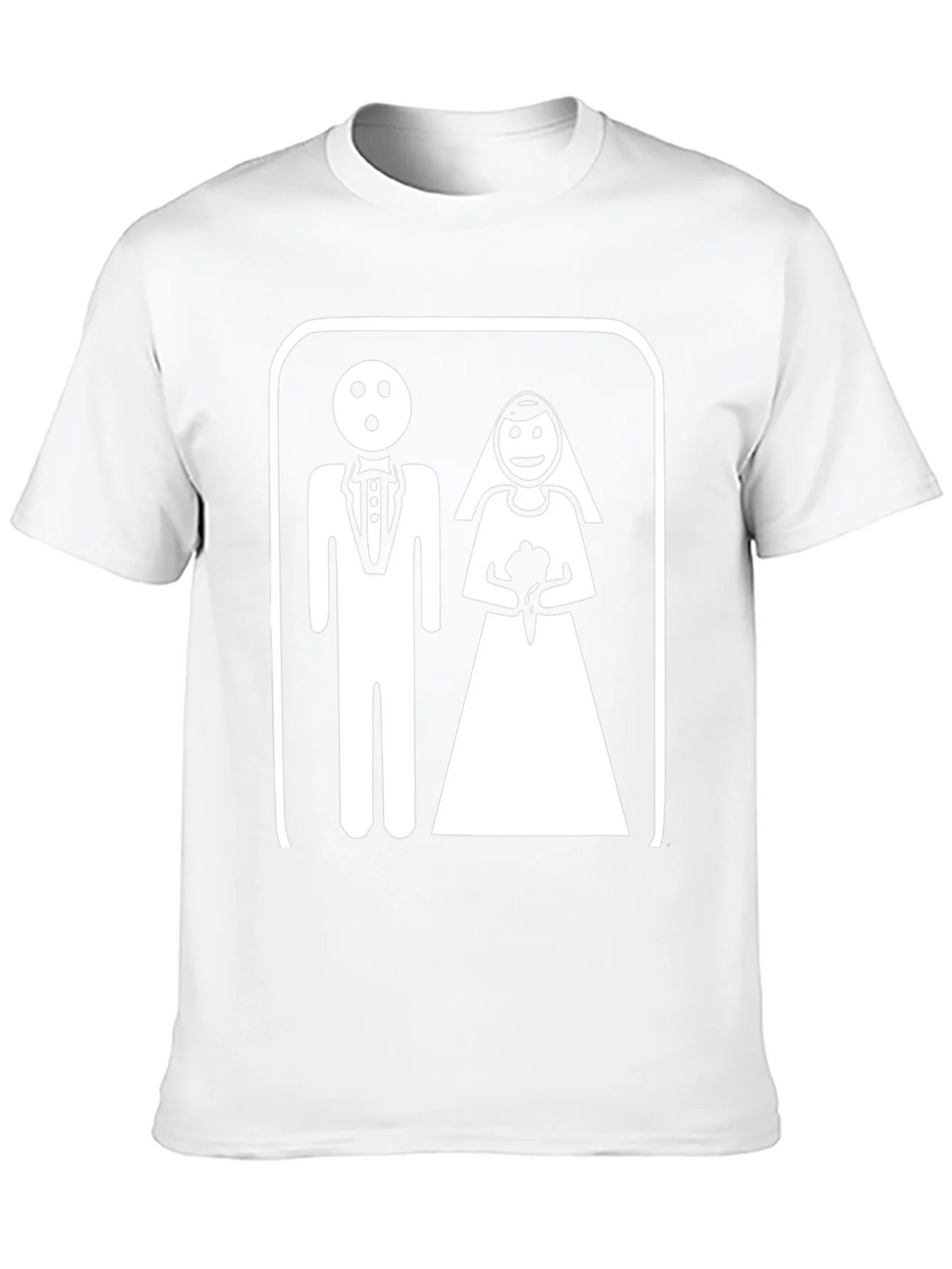 Funny Wedding T-Shirt - Bride & Groom Pictogram product image 8