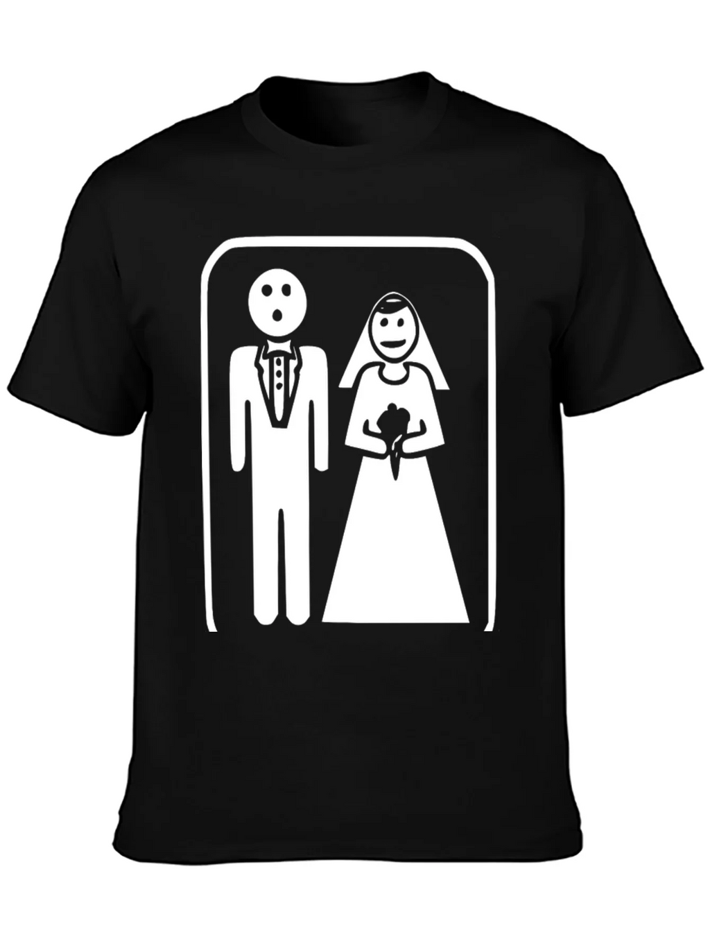 Funny Wedding T-Shirt - Bride & Groom Pictogram product image 3
