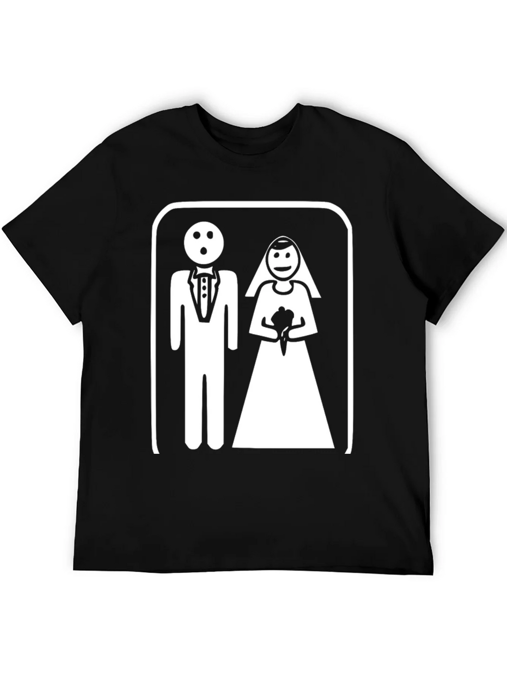 Funny Wedding T-Shirt - Bride & Groom Pictogram product image 5