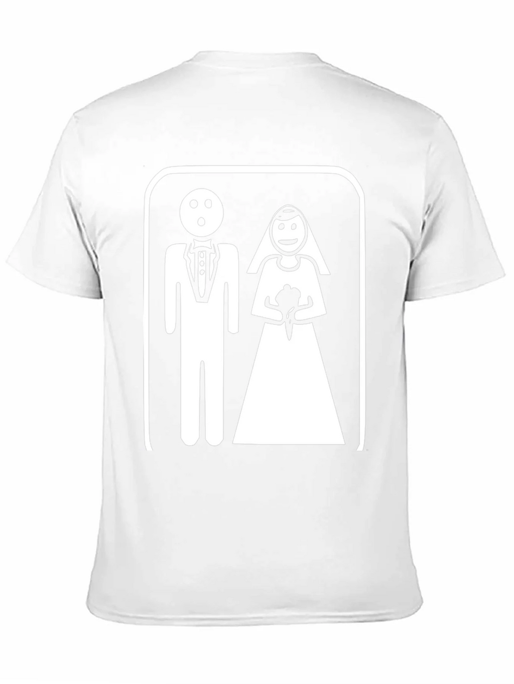 Funny Wedding T-Shirt - Bride & Groom Pictogram product image 9