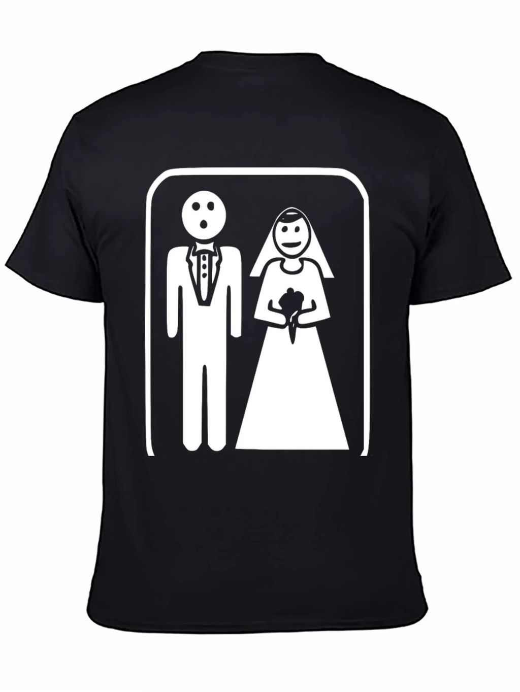 Funny Wedding T-Shirt - Bride & Groom Pictogram product image 4