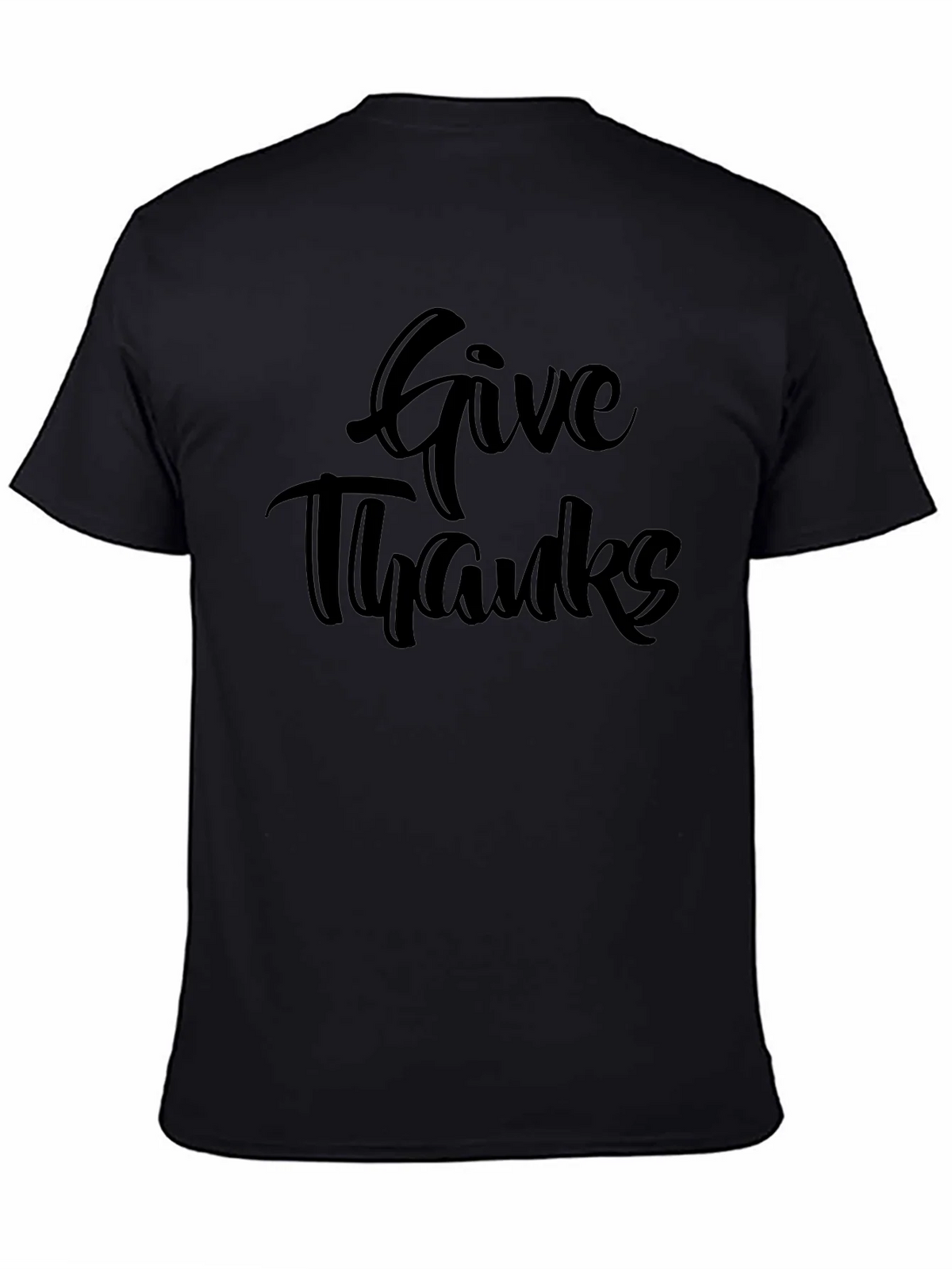 Give Thanks Black T-Shirt product image 4