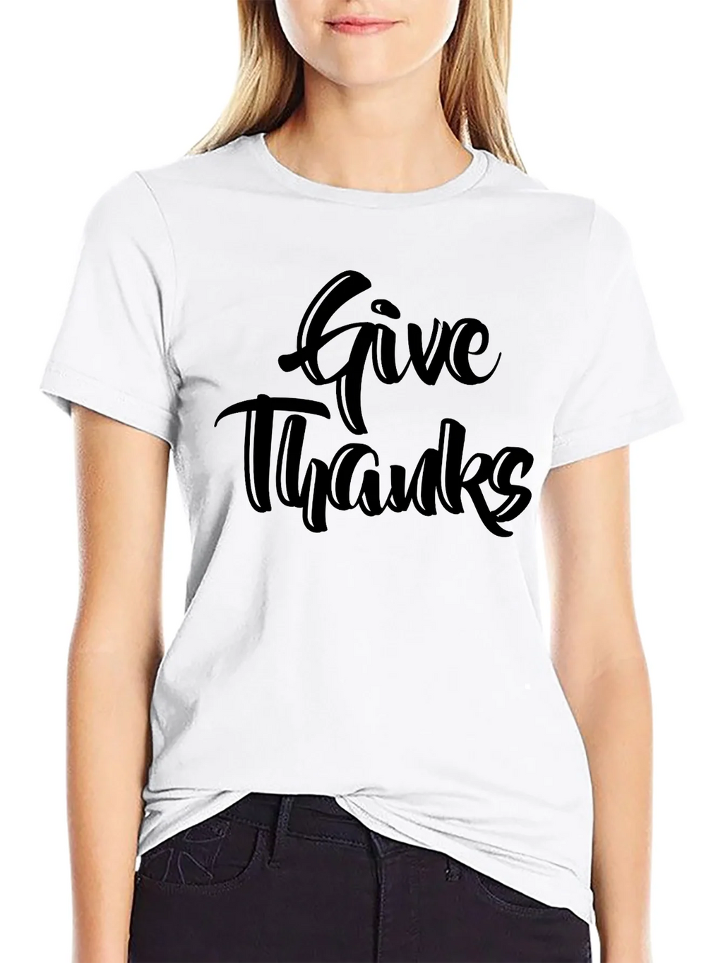 Give Thanks Black T-Shirt product image 8