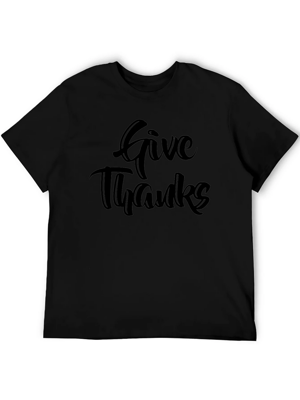 Give Thanks Black T-Shirt product image 5