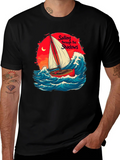 Sail Through Shadows Black Graphic Tee product image 1