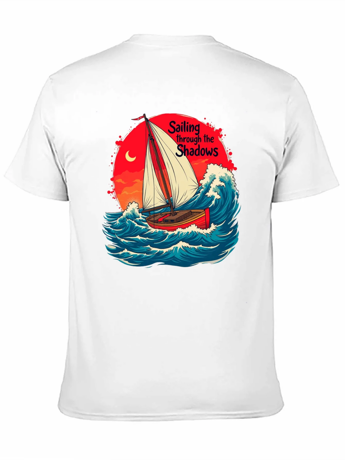 Sail Through Shadows Black Graphic Tee product image 10