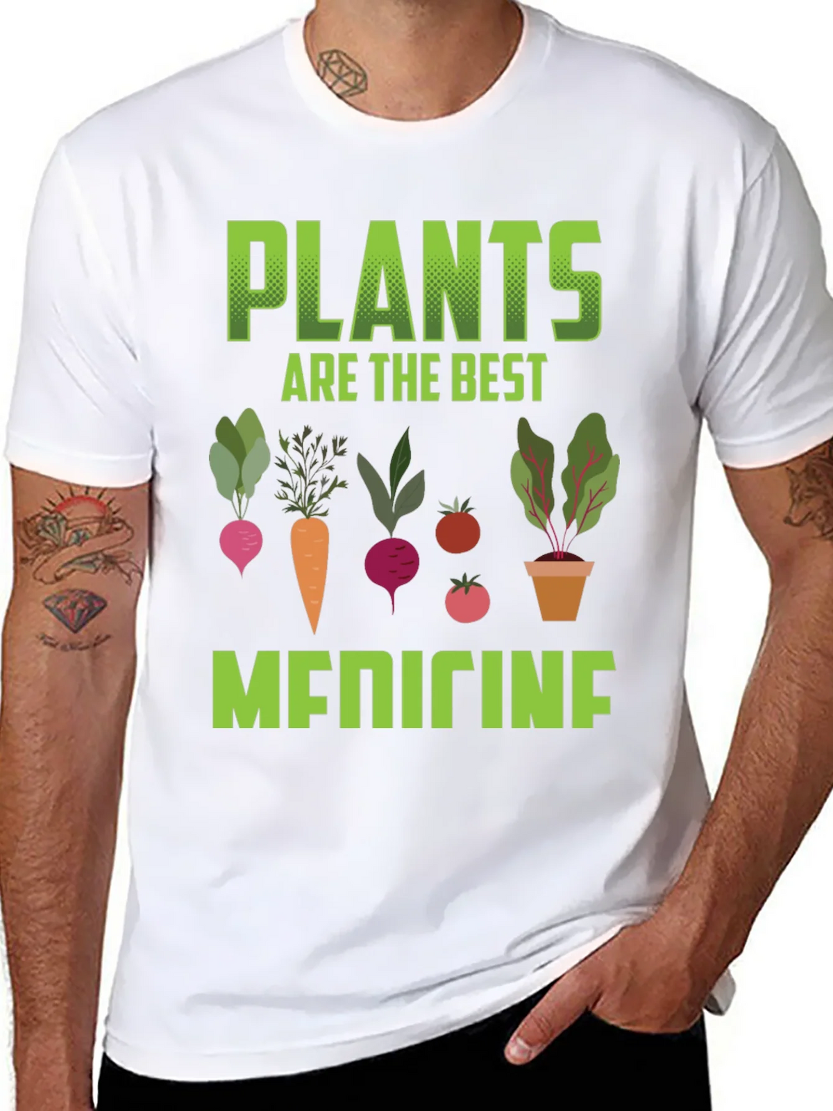 Plants Are The Best Medicine Graphic Tee product image 7