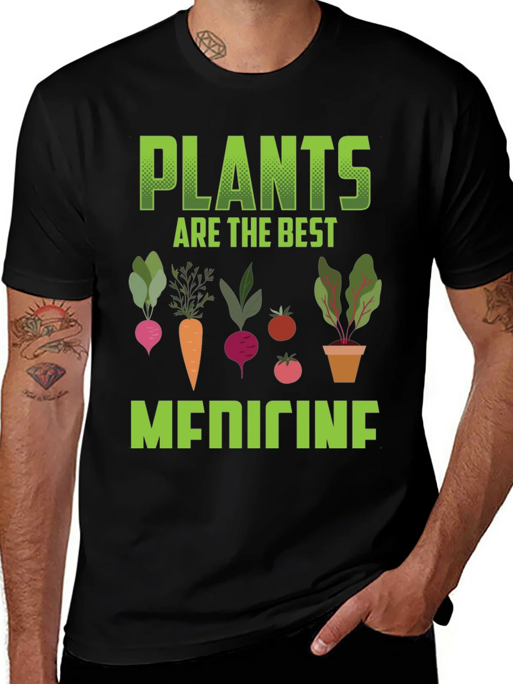 Plants Are The Best Medicine Graphic Tee product image 1