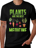 Plants Are The Best Medicine Graphic Tee product image 1