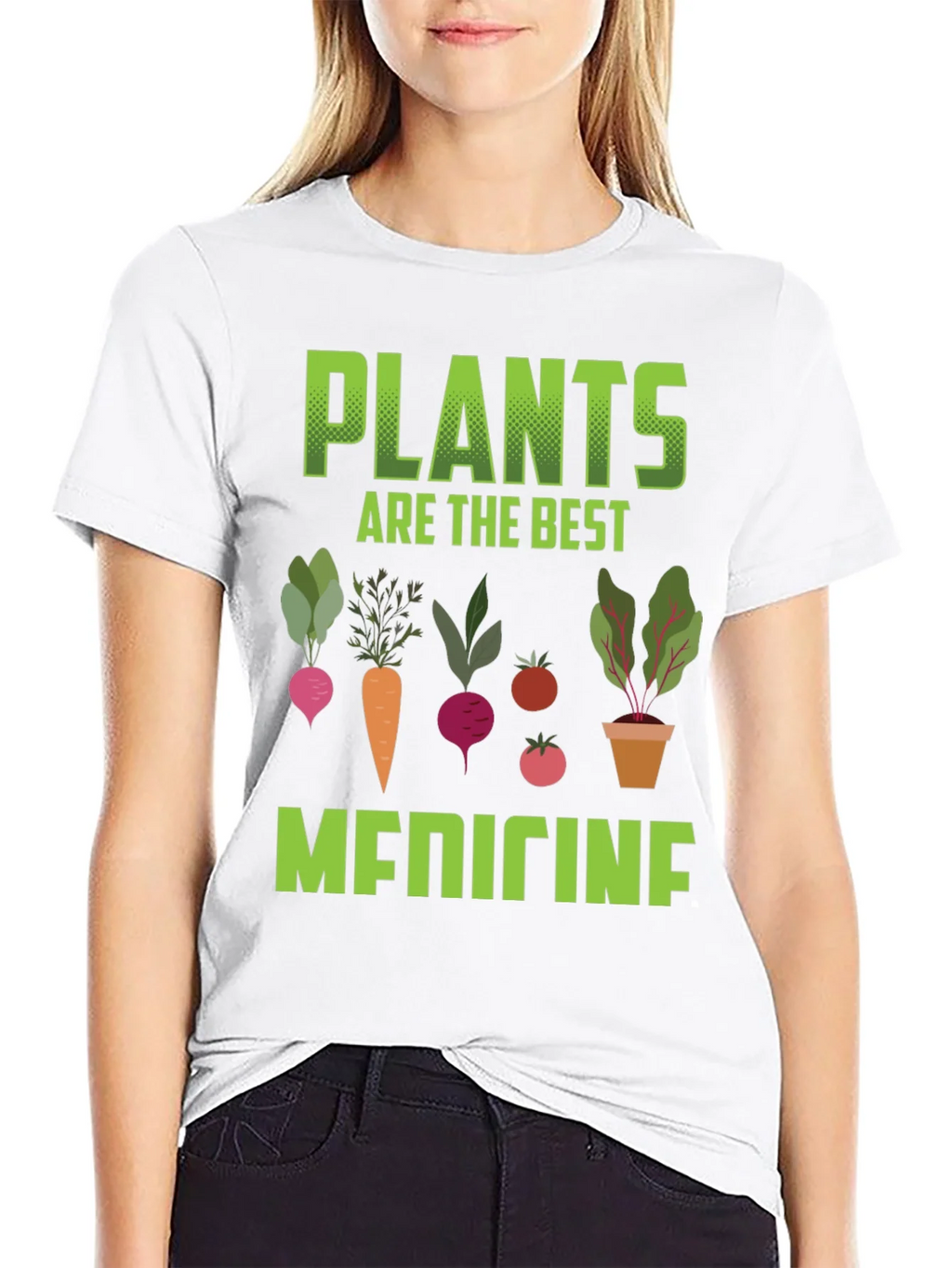 Plants Are The Best Medicine Graphic Tee product image 8