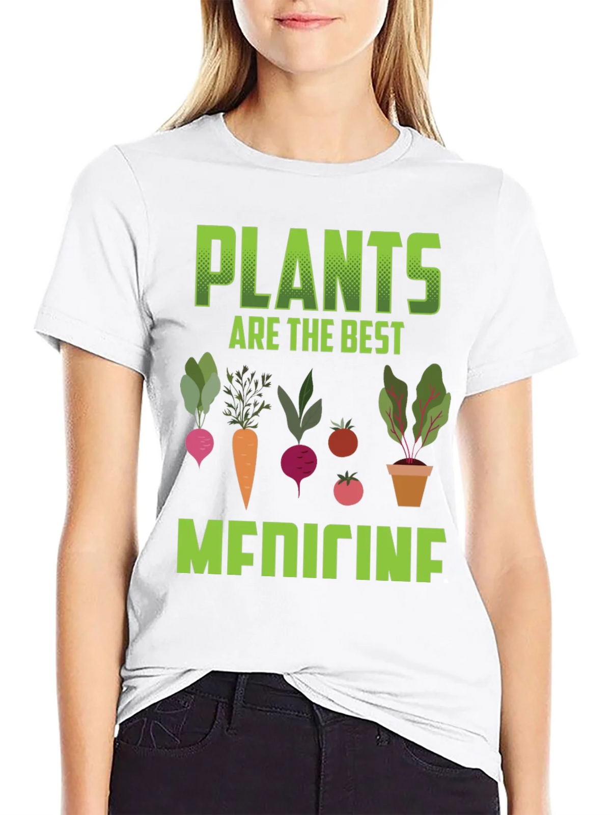 Plants Are The Best Medicine Graphic Tee product image 8