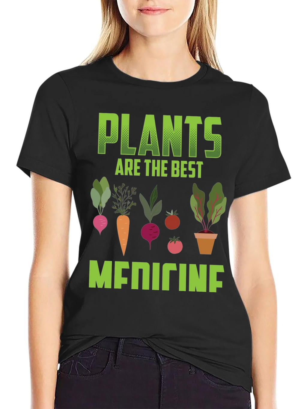 Plants Are The Best Medicine Graphic Tee product image 2
