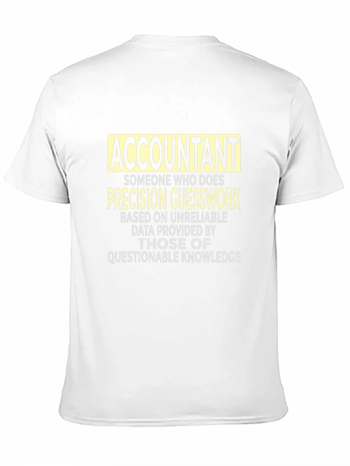 Accountant Precision Guesswork Graphic Tee - Black product image 10