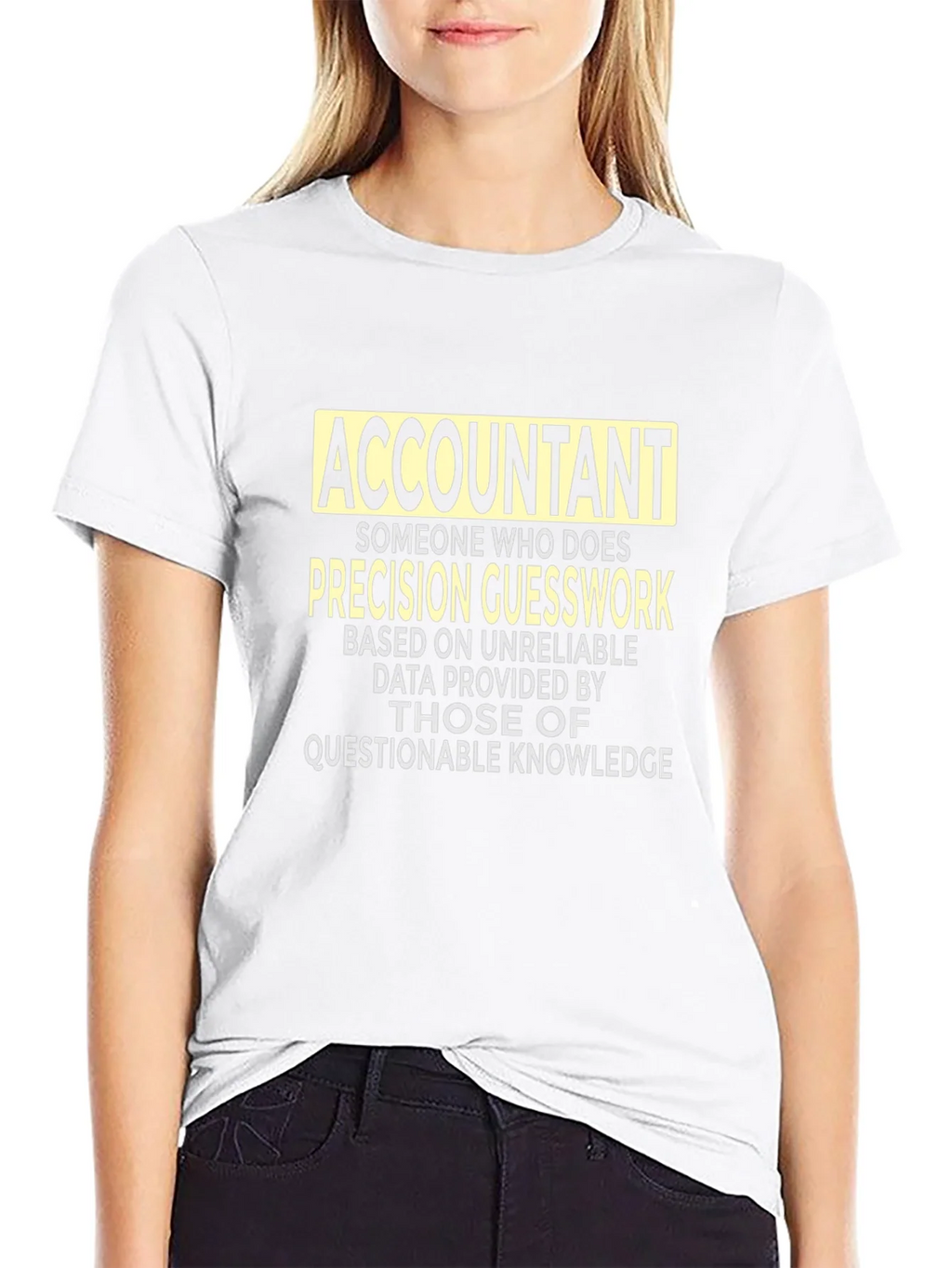 Accountant Precision Guesswork Graphic Tee - Black product image 8