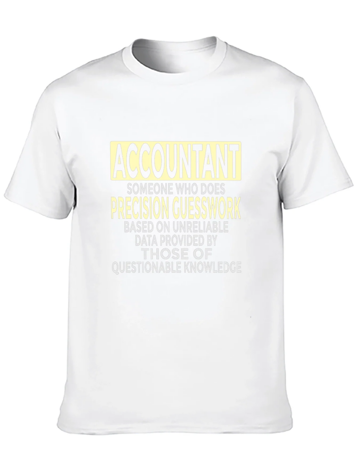 Accountant Precision Guesswork Graphic Tee - Black product image 9
