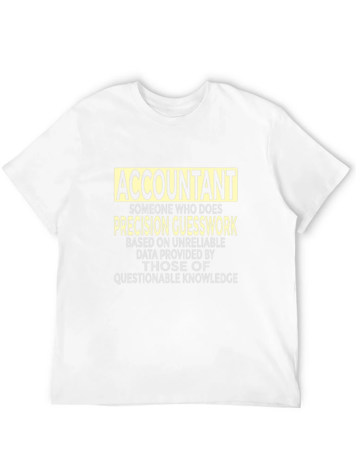 Accountant Precision Guesswork Graphic Tee - Black product image 11