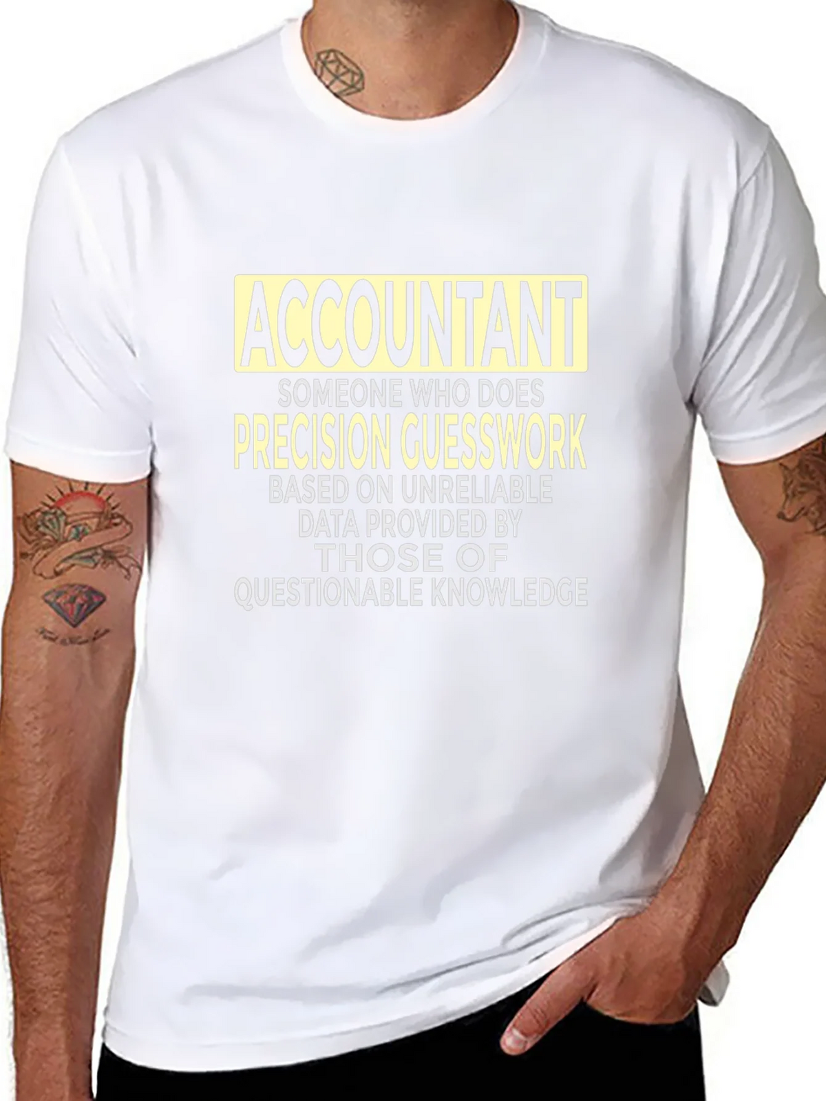 Accountant Precision Guesswork Graphic Tee - Black product image 7