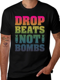 Drop Beats Not Bombs Graphic T-Shirt product image 1