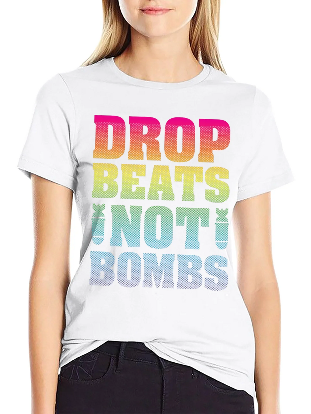 Drop Beats Not Bombs Graphic T-Shirt product image 8