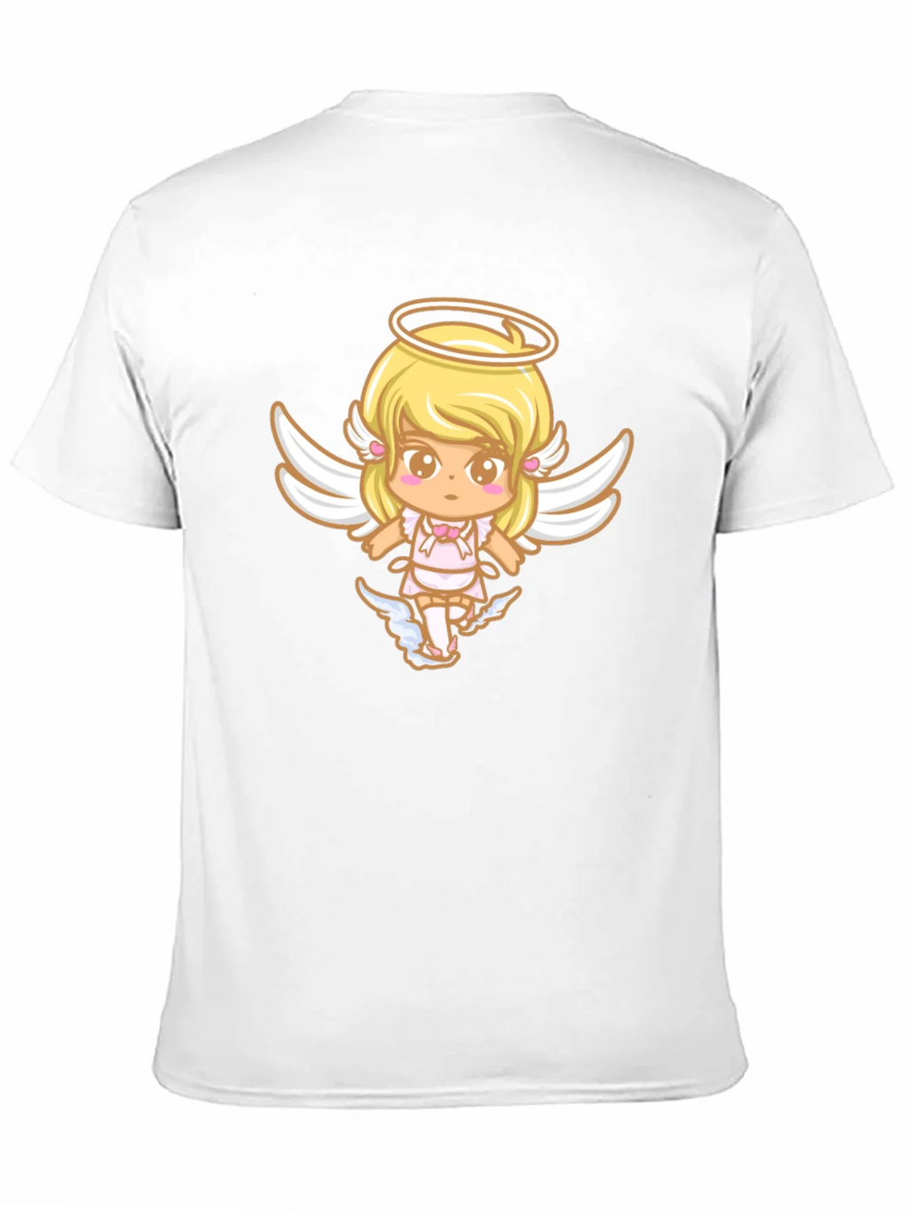 Cute Angel Graphic Black T-Shirt product image 9