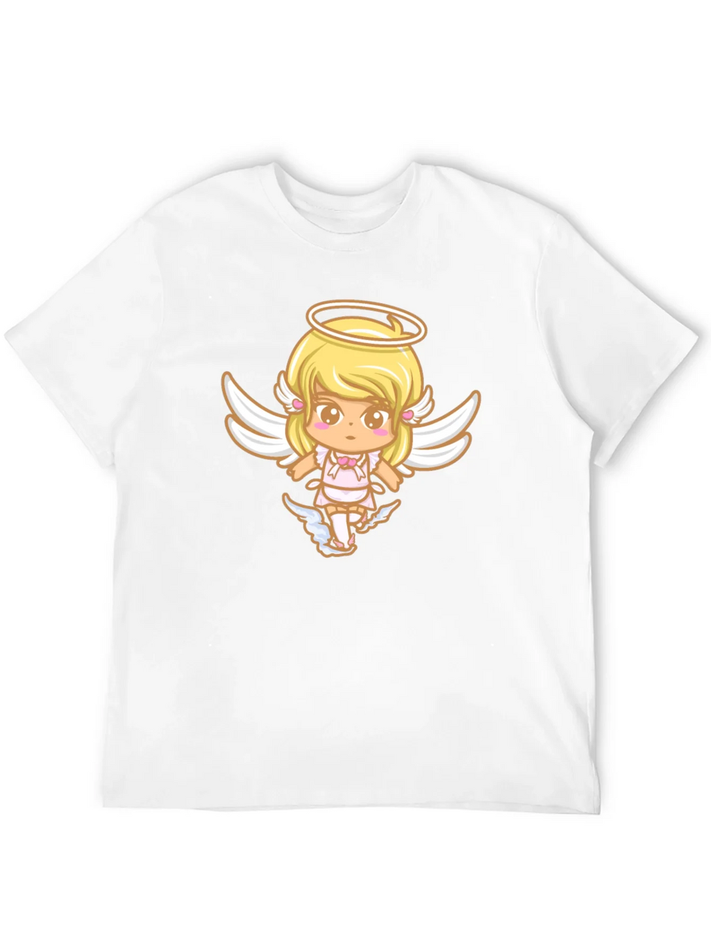Cute Angel Graphic Black T-Shirt product image 10