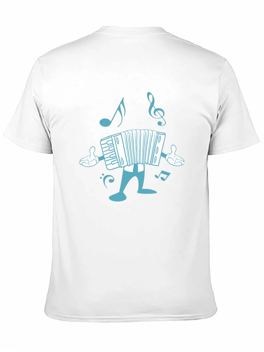 Accordion Cartoon Black T-Shirt product image 7