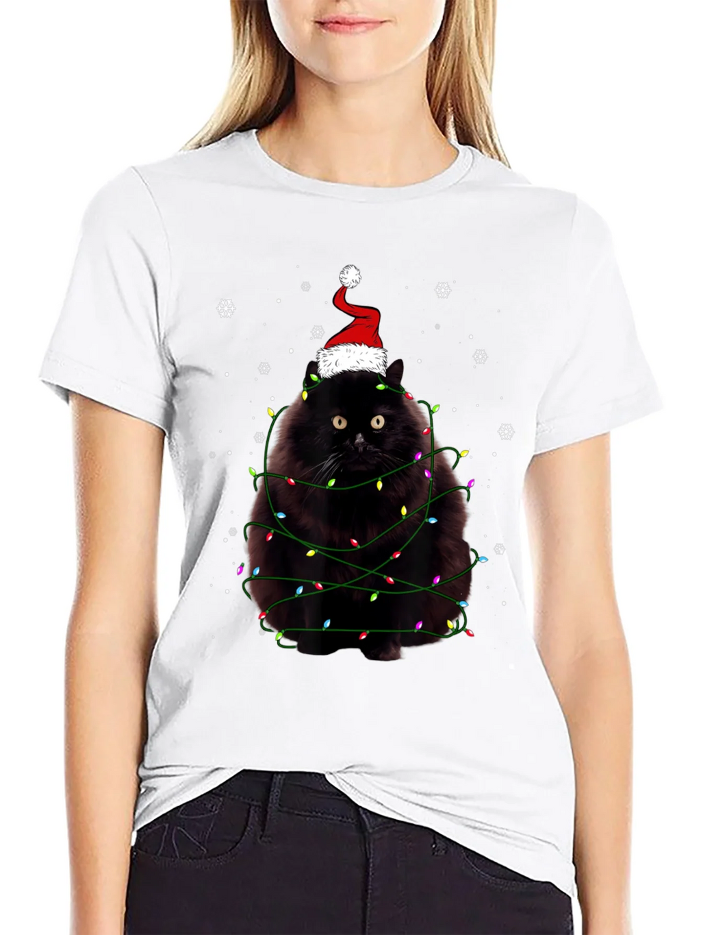 Christmas Cat T-Shirt: Festive Feline Fun