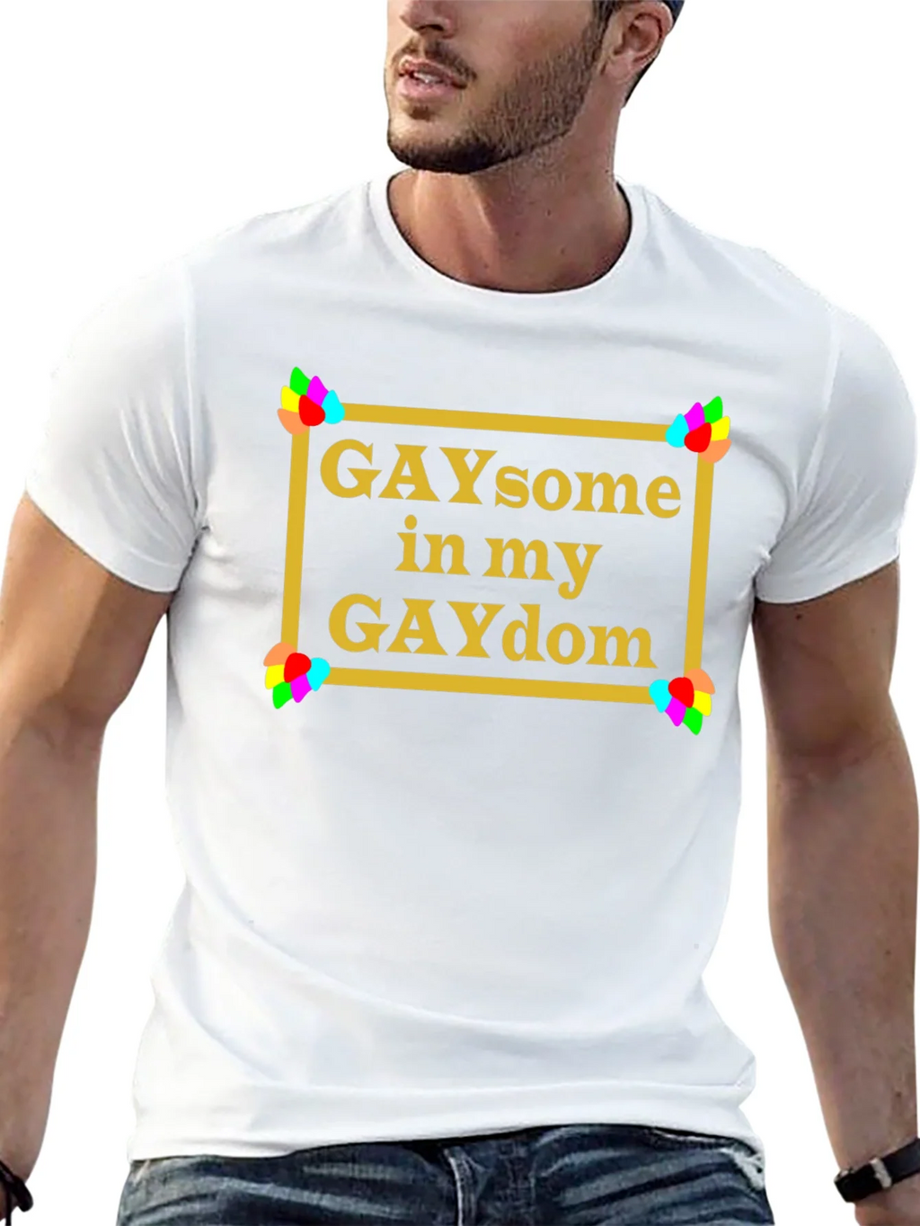 GAYsome in my GAYdom Black T-Shirt product image 12