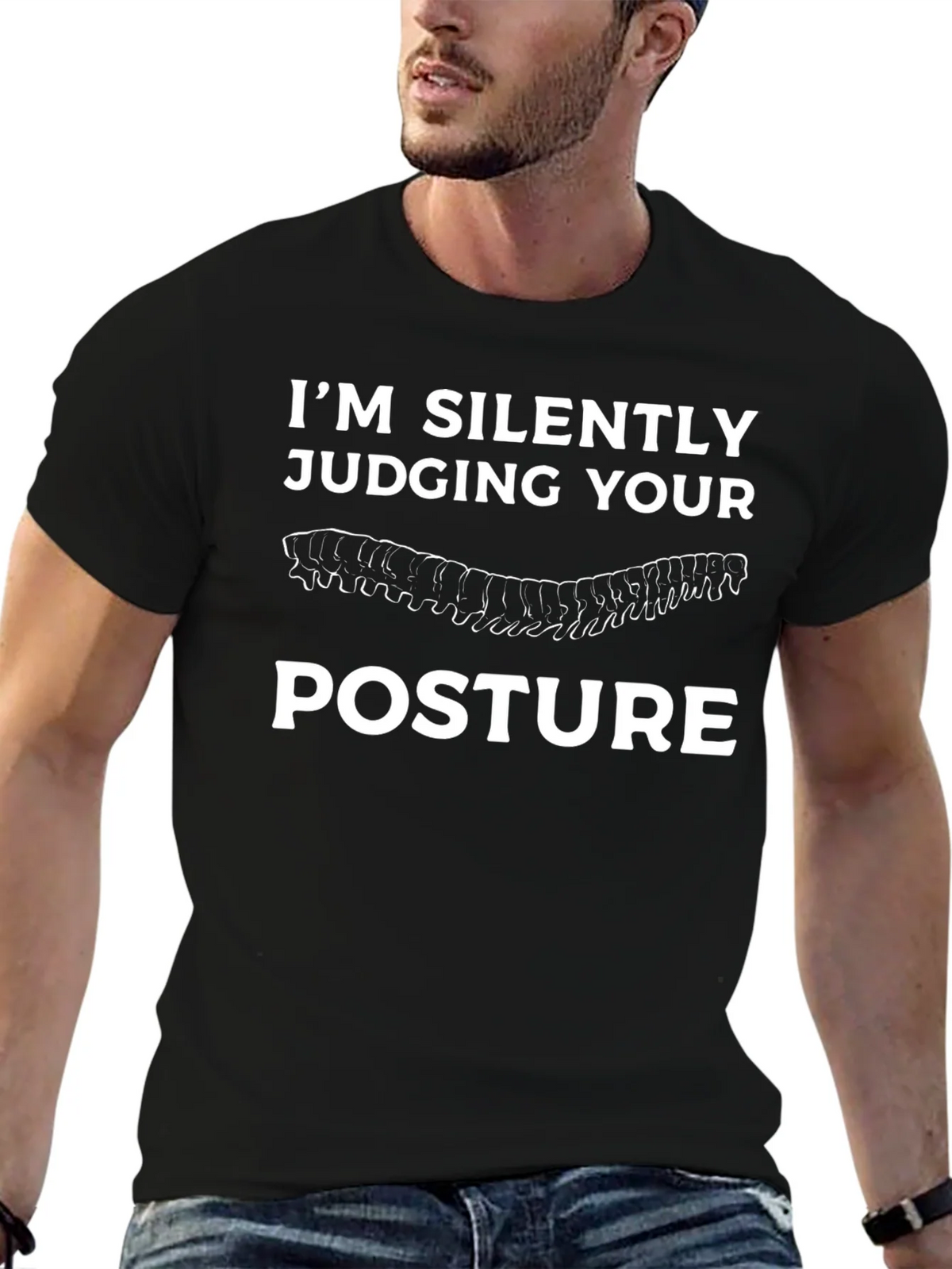 Im Silently Judging Your Posture T-Shirt product image 5