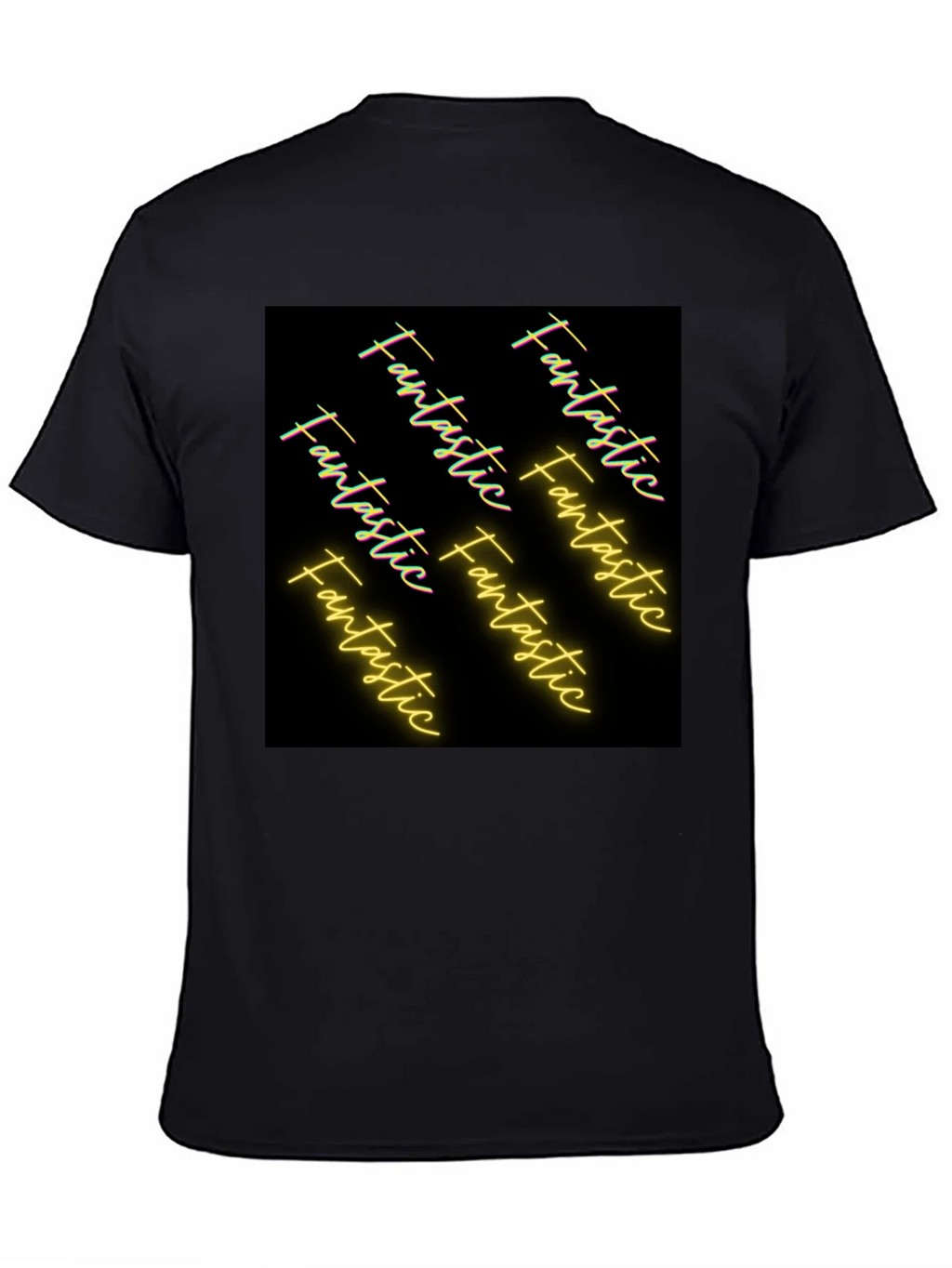 Fantastic Graphic Tee - Black Cotton Casual product image 4