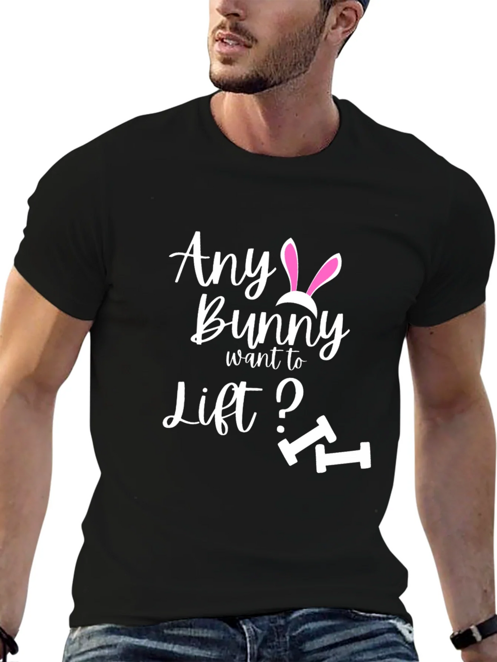 Funny Easter Bunny Workout T-Shirt product image 6