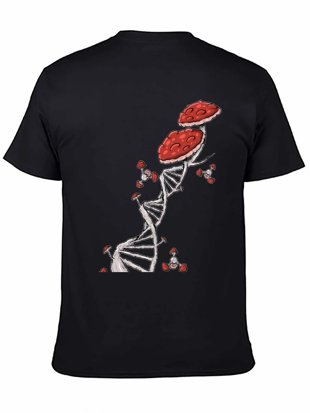 Mushroom DNA T-Shirt - Nature & Science Fusion product image 4