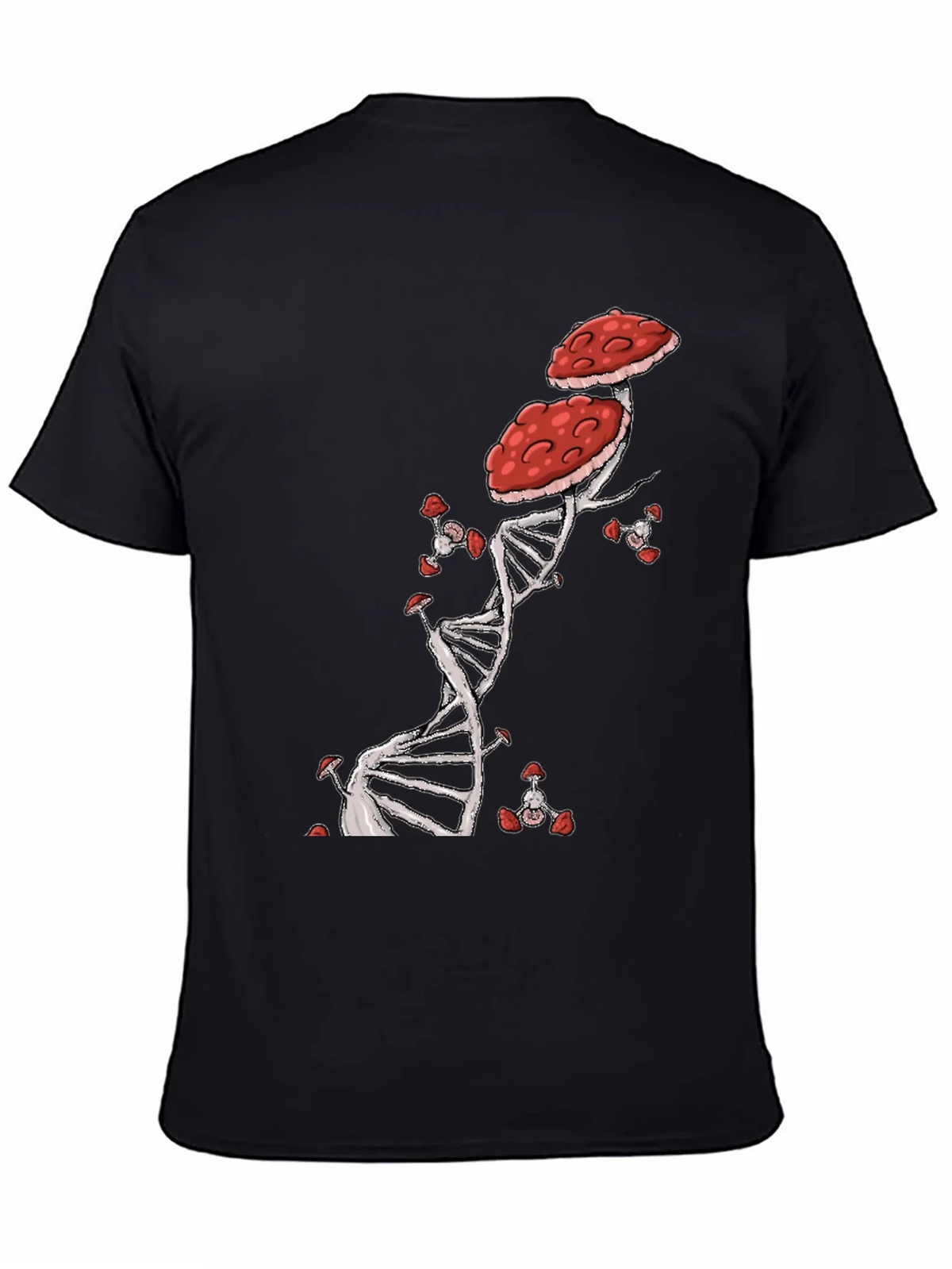 Mushroom DNA T-Shirt - Nature & Science Fusion product image 4