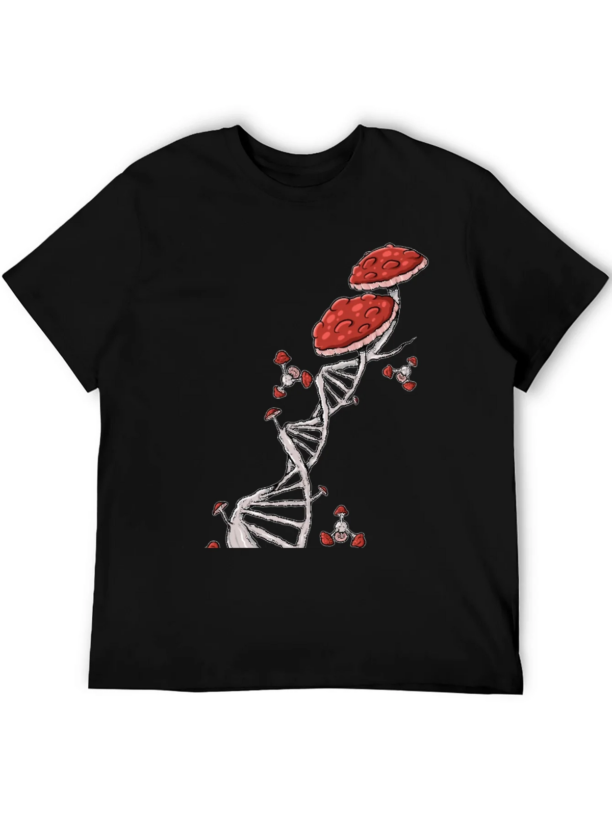 Mushroom DNA T-Shirt - Nature & Science Fusion product image 5
