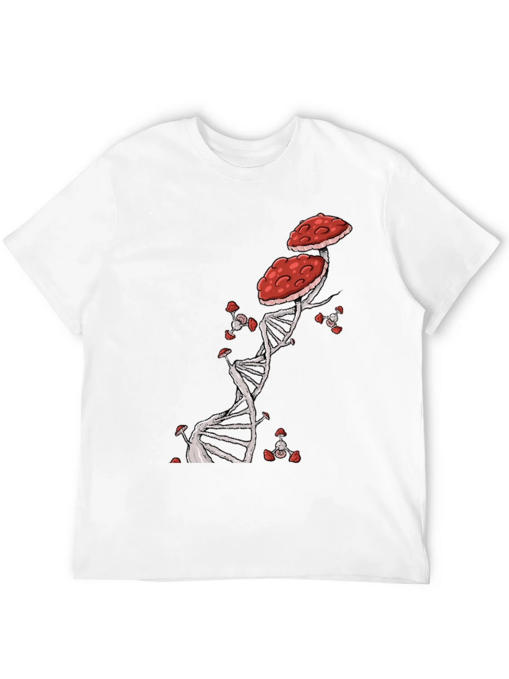 Mushroom DNA T-Shirt - Nature & Science Fusion product image 11