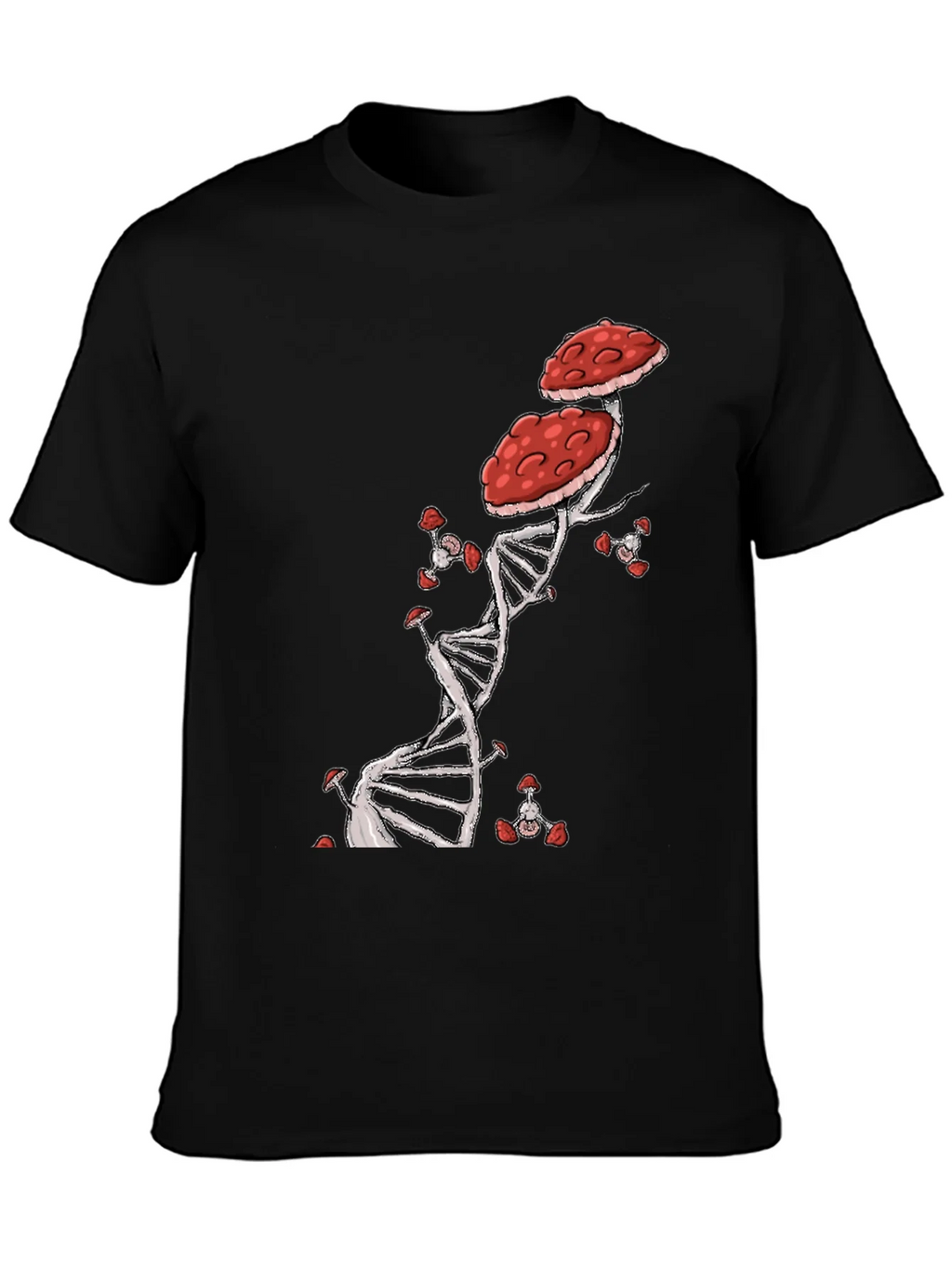 Mushroom DNA T-Shirt - Nature & Science Fusion product image 3
