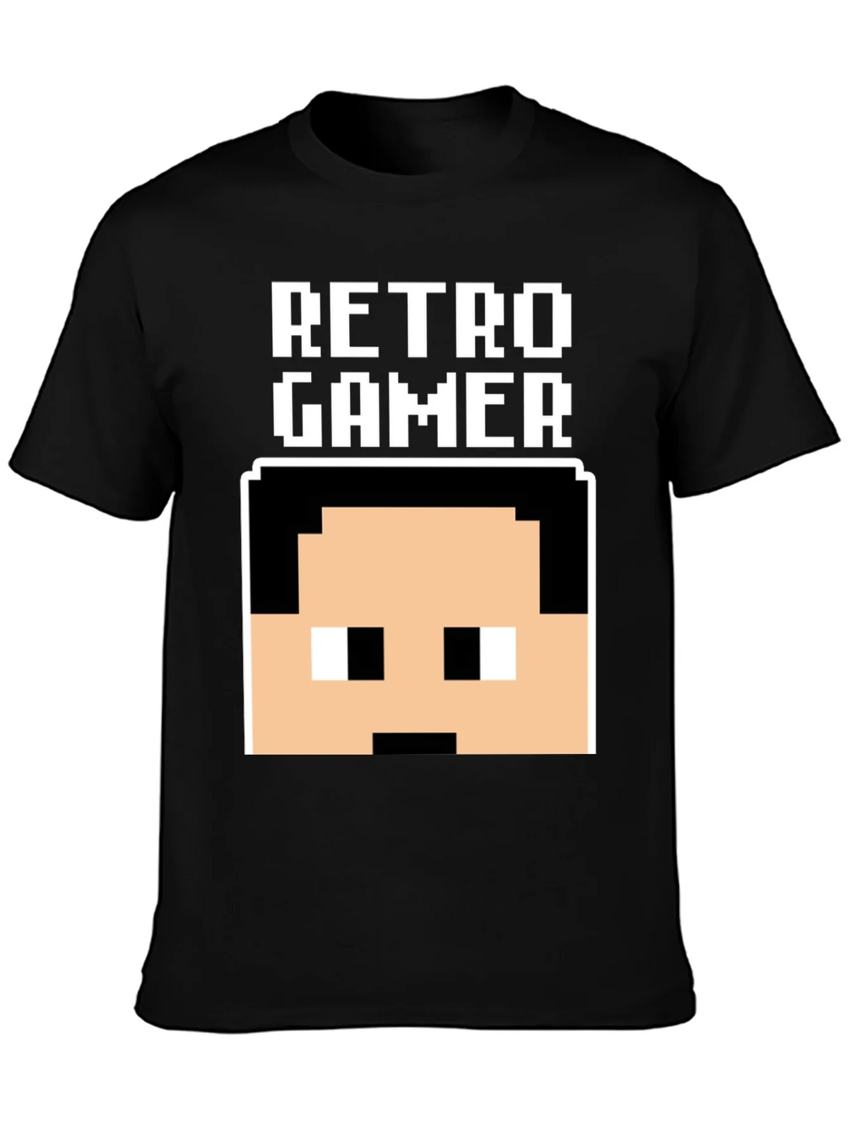 Retro Gamer Pixel Art Black T-Shirt product image 3