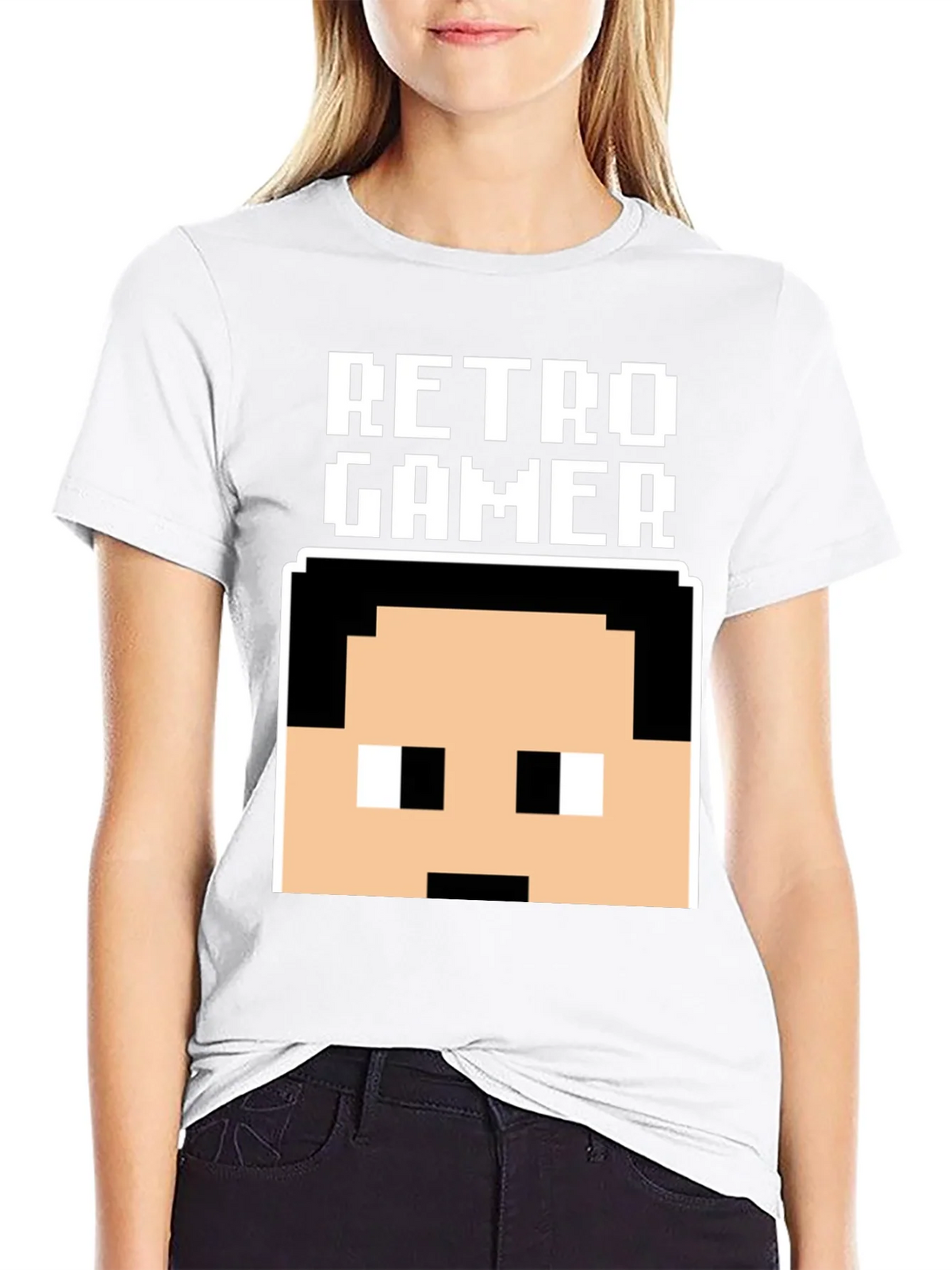 Retro Gamer Pixel Art Black T-Shirt product image 8