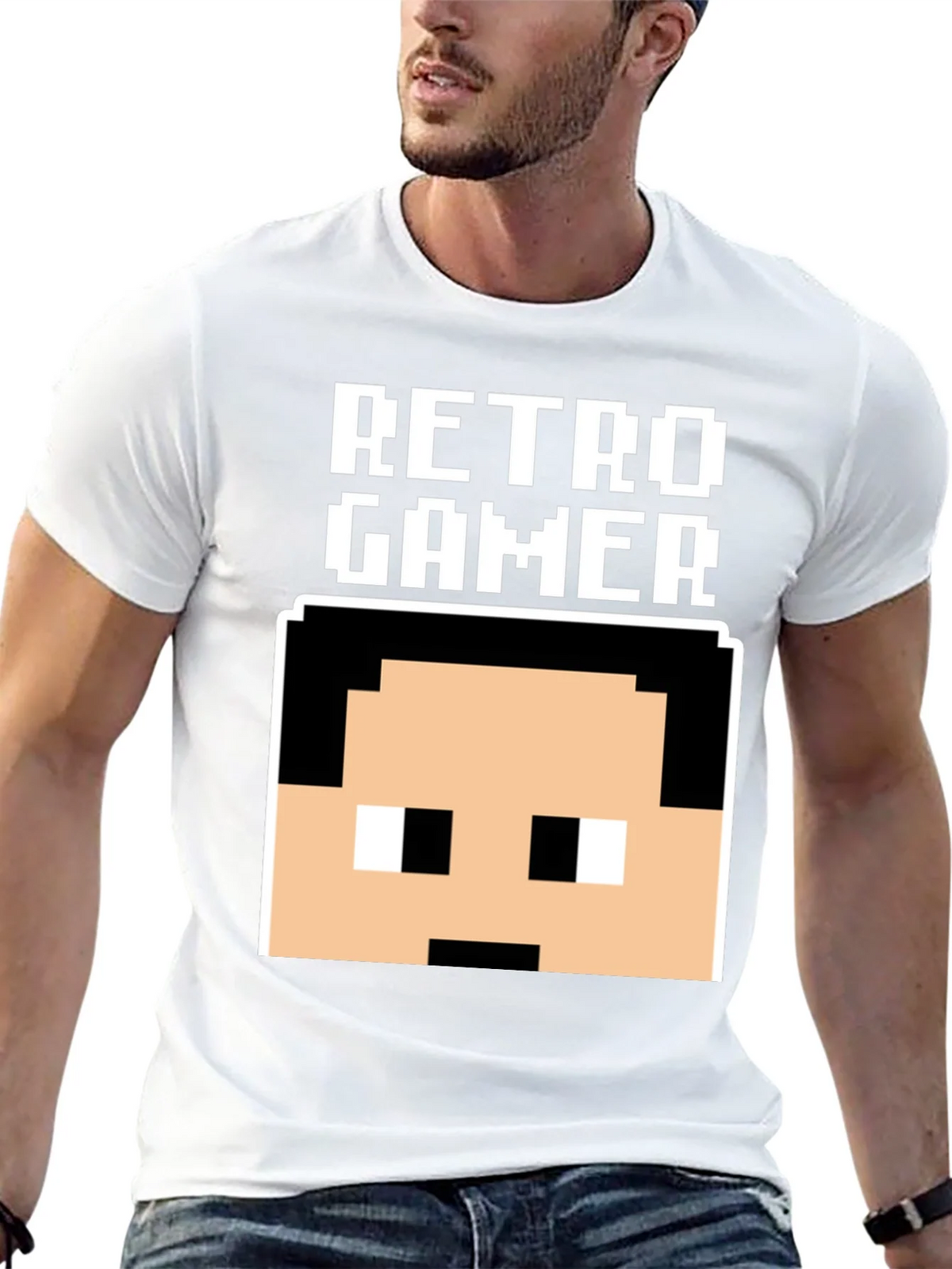 Retro Gamer Pixel Art Black T-Shirt product image 12