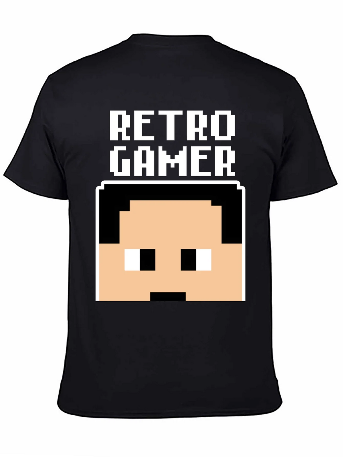 Retro Gamer Pixel Art Black T-Shirt product image 4