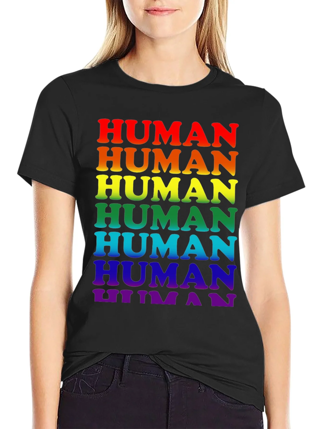Rainbow Pride Human T-Shirt product image 2