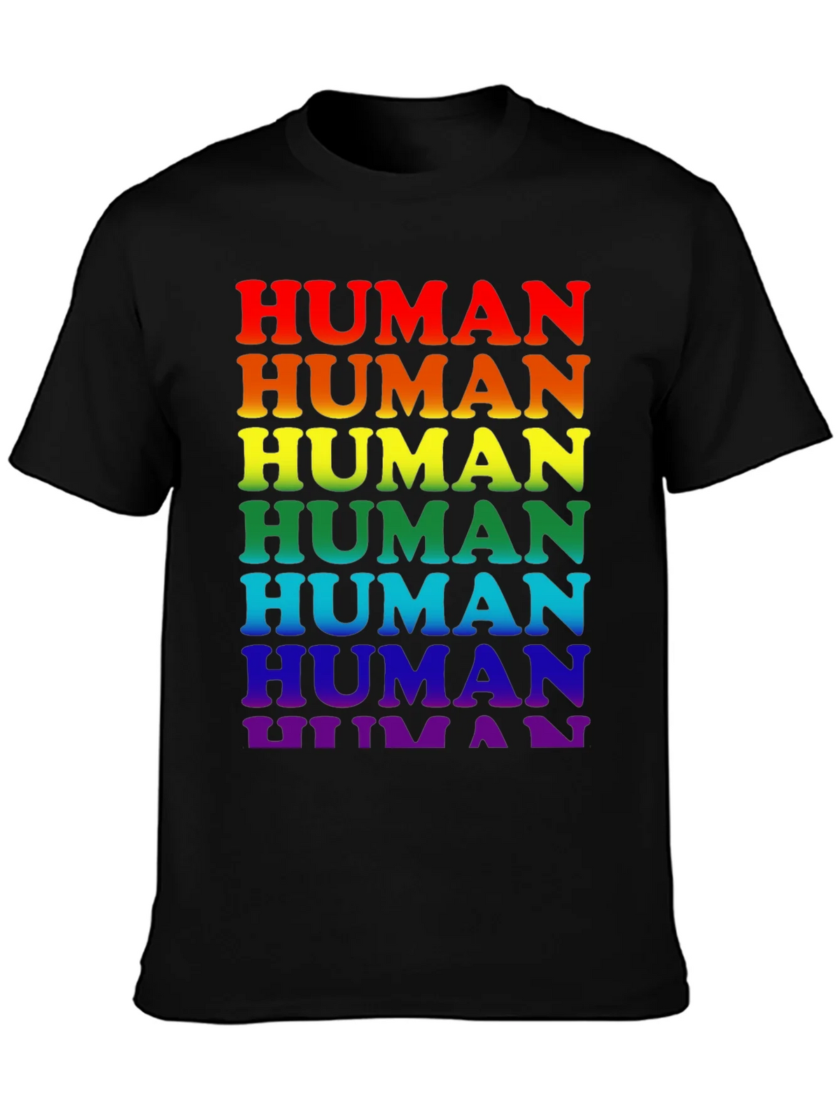 Rainbow Pride Human T-Shirt product image 3