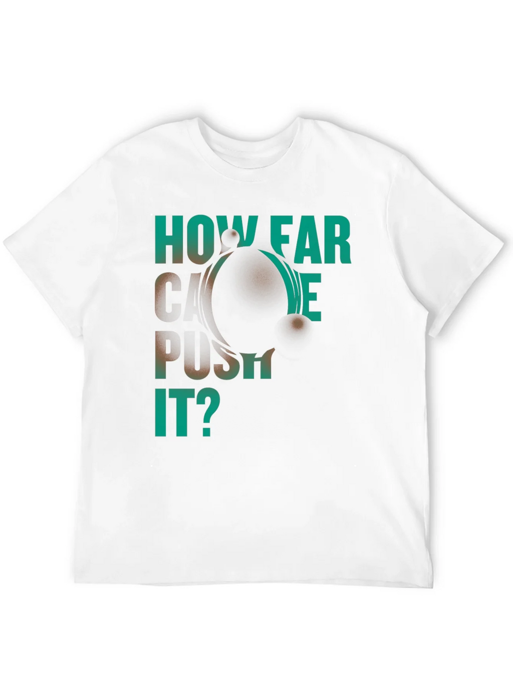 How Far Can We Push It? Black Graphic T-Shirt product image 11